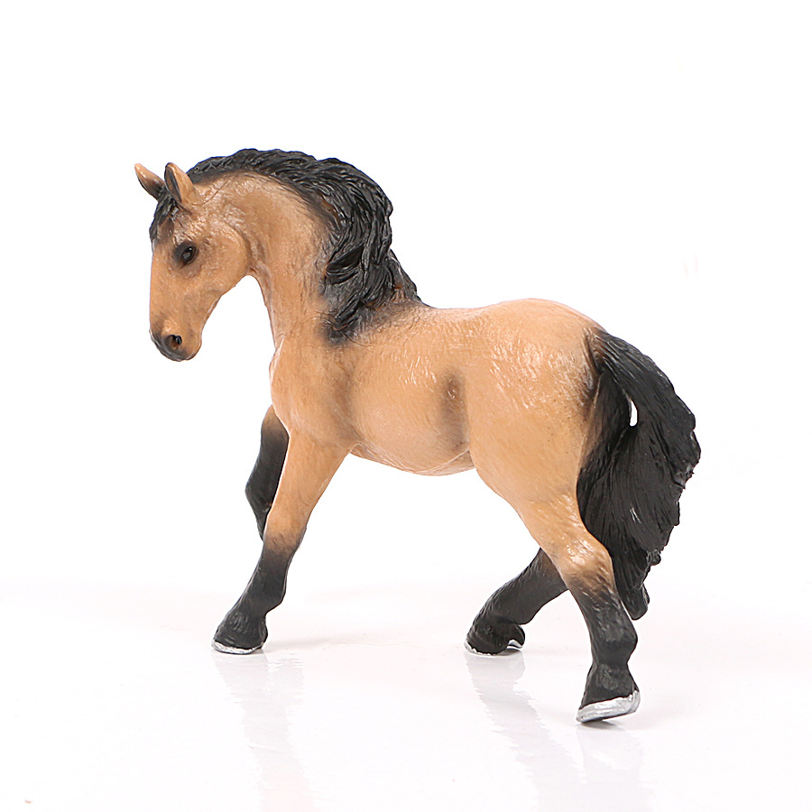 动物模型千里马 实心仿真动物马模型 装饰摆件 形态逼真 大号26款