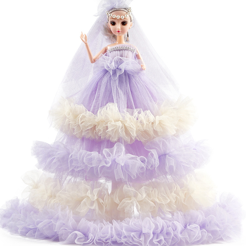 Cute Loli Yuyuyuba Doll Toy Wedding Dress Princess 3D Real Eye Girl Toy Birthday Gift