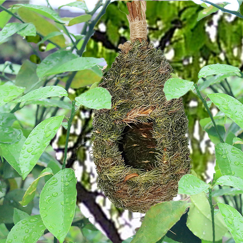 工厂直销手工编柳杉鸟窝鸟笼工艺品品 创意宠物葫芦鸟箱 园艺装饰