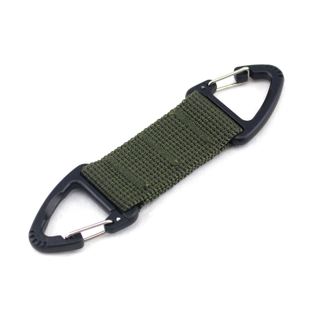 厂家直销 双向挂扣 尼龙织带魔术贴腰带背包扣带战术背包登山扣