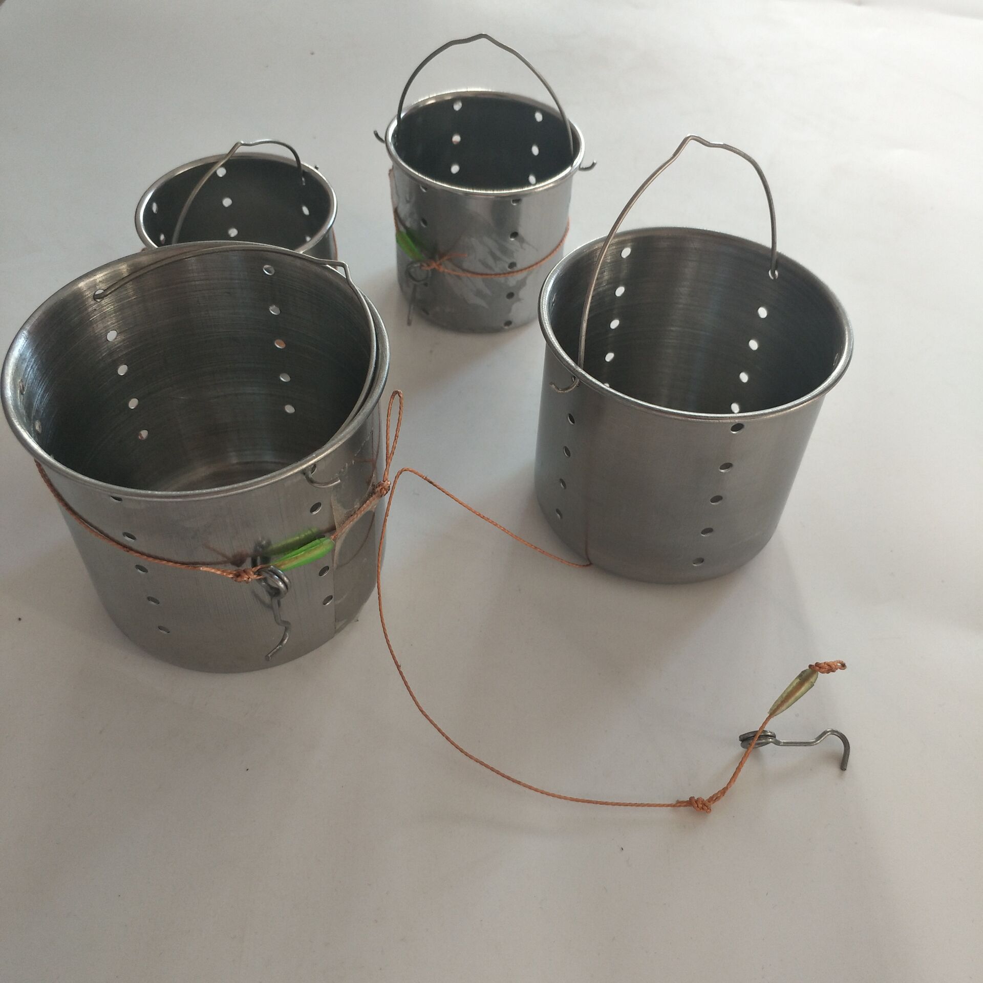 渔具批发 不锈钢打窝器四件套 打窝 垂钓用品