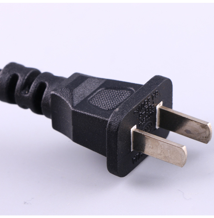 厂家直销6a国标两插头电源线 办公家用开关适配器连接线 可定制