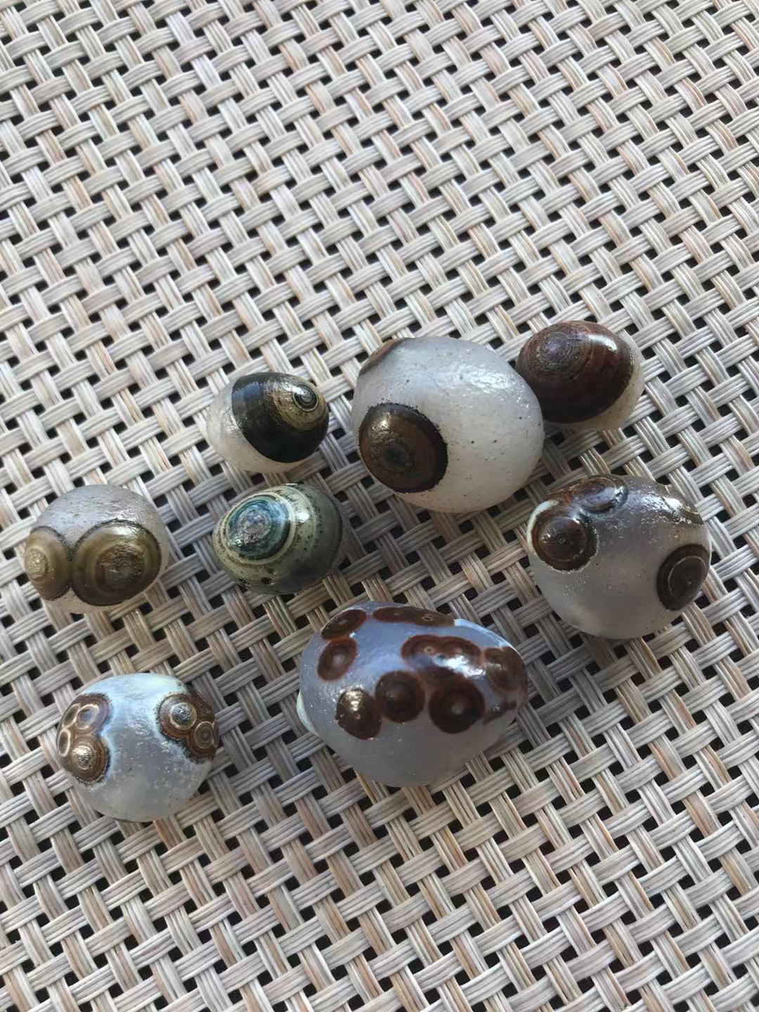 天然阿拉善戈壁原石玛瑙眼睛石