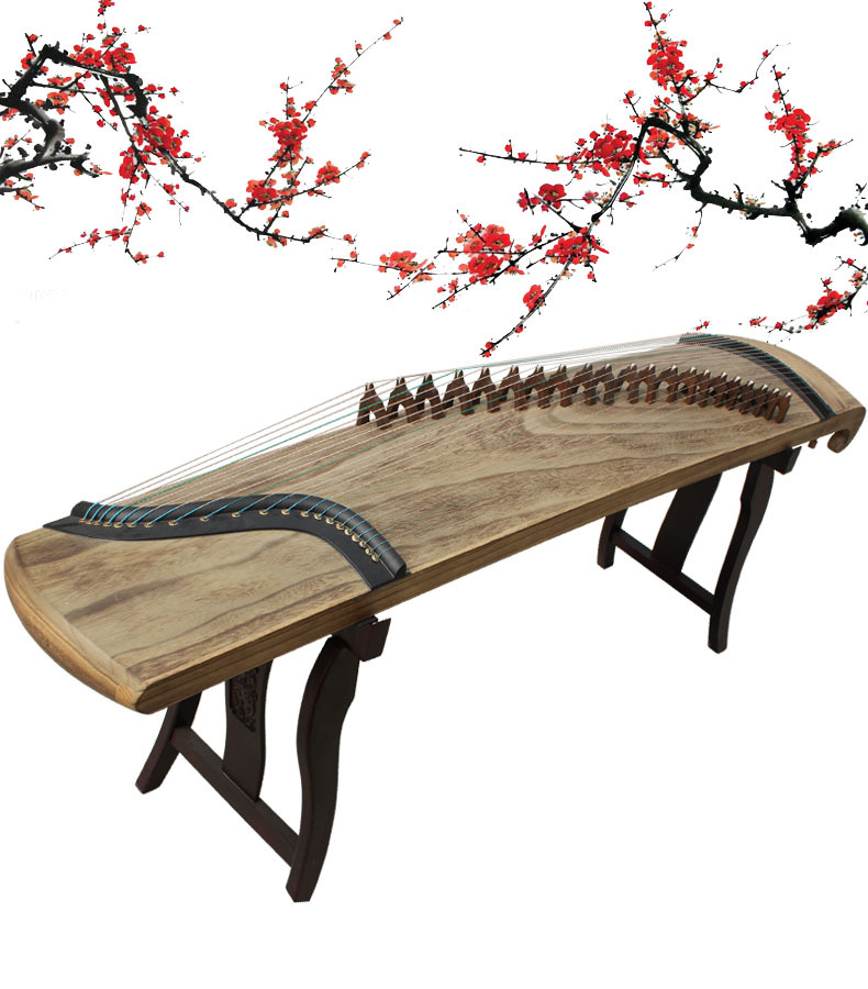 新品楠木原木色古筝乐器厂家供应演奏教学成人