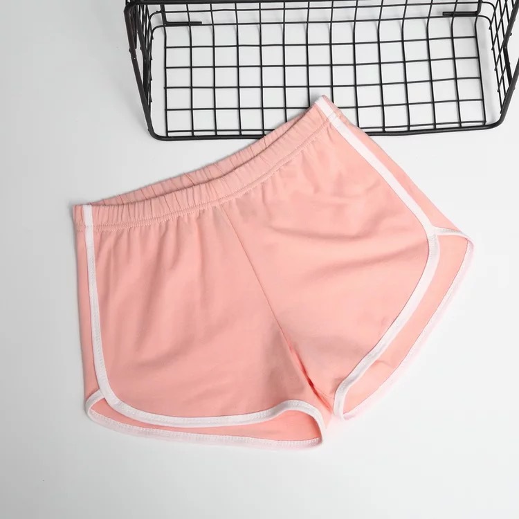 Sports Shorts Women's Summer Casual Solid Color Shorts Korean Fashion Yoga Beach Pants Candy Color Hot Pants Wide Leg