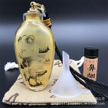 批发内画鼻烟壶套装 鼻烟 中药 茉莉 薄荷 桂花提神醒脑 小礼品