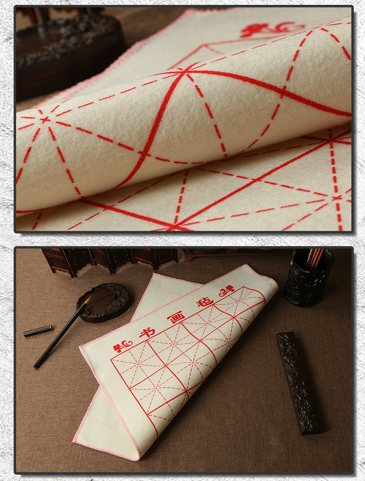 厂家批发50x70书画毛毡学生书法羊毛毡 国画毡书画毛毡垫一件代发