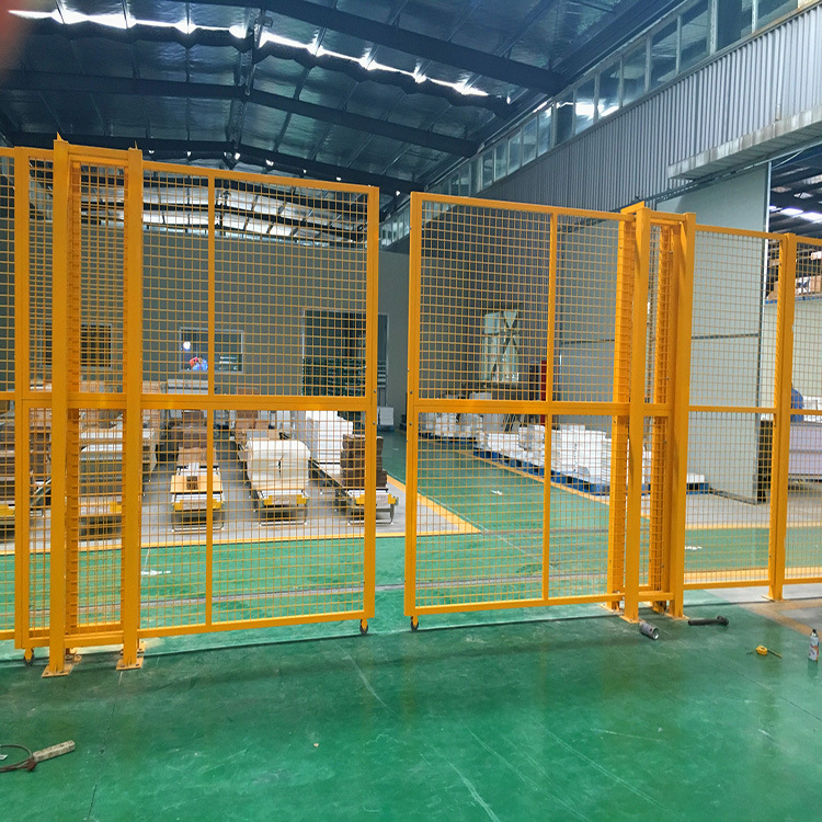 现货供应车间隔离护栏推拉门防护栏平推门平移