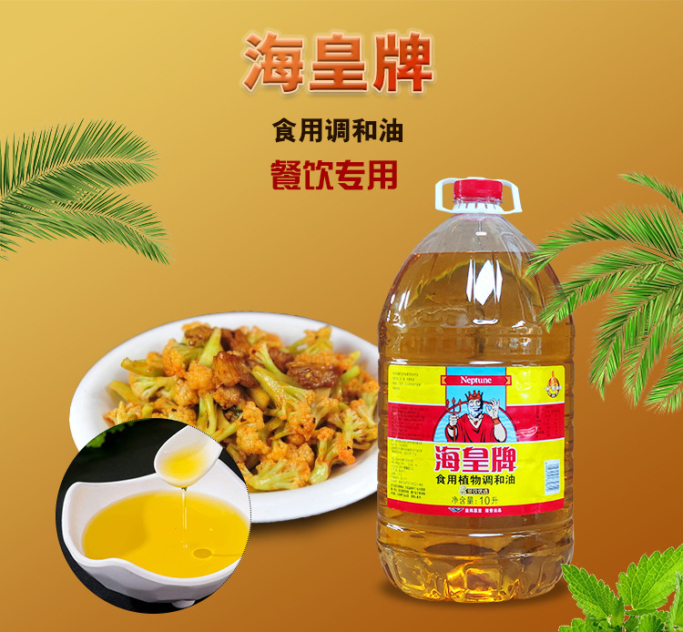 海皇牌植物调和油 海皇调和油10l*2桶 耐煎炸不发黑 韩国炸鸡汉堡