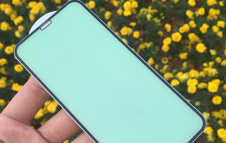 适用于iphone11全屏绿光膜 苹果x/xr/7/8plus绿光护瞳舒眼钢化膜