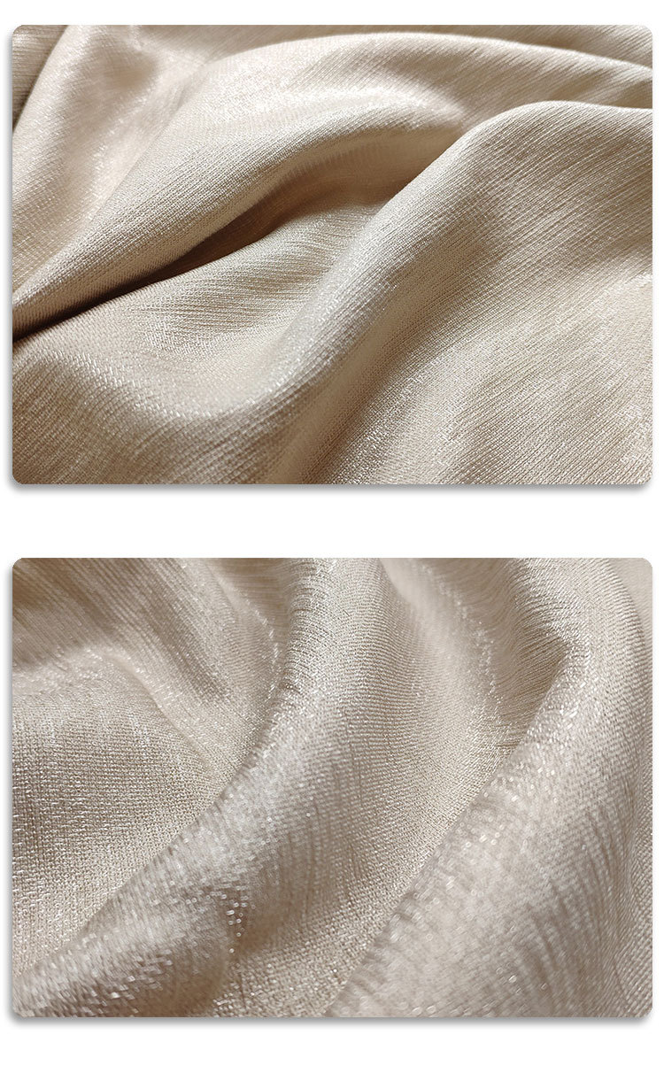 秋季上新 小清新亮丝粗麻 闪光天丝麻 小香风衬衫 薄外套混纺面料