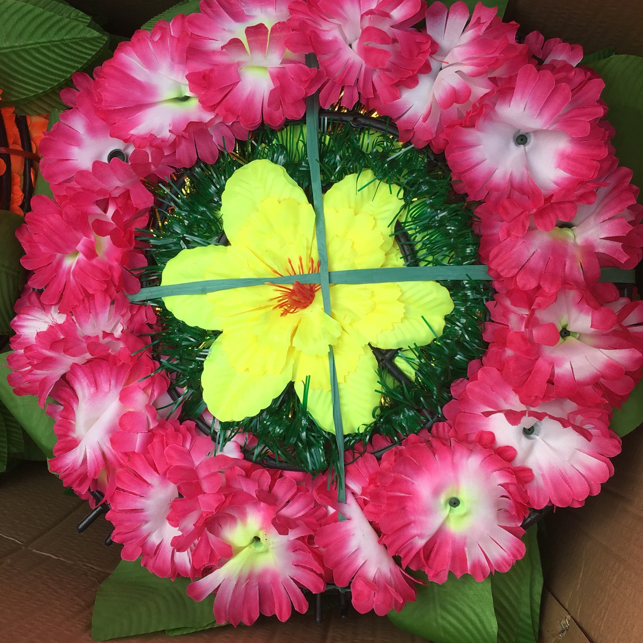 清明小花圈清明祭祀用品殡葬用品