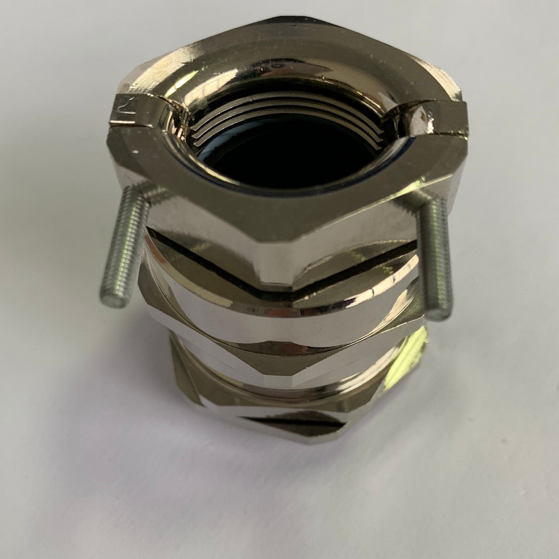 双锁紧电缆线金属双锁紧接头批发 防电磁金属电缆密封接头固定头