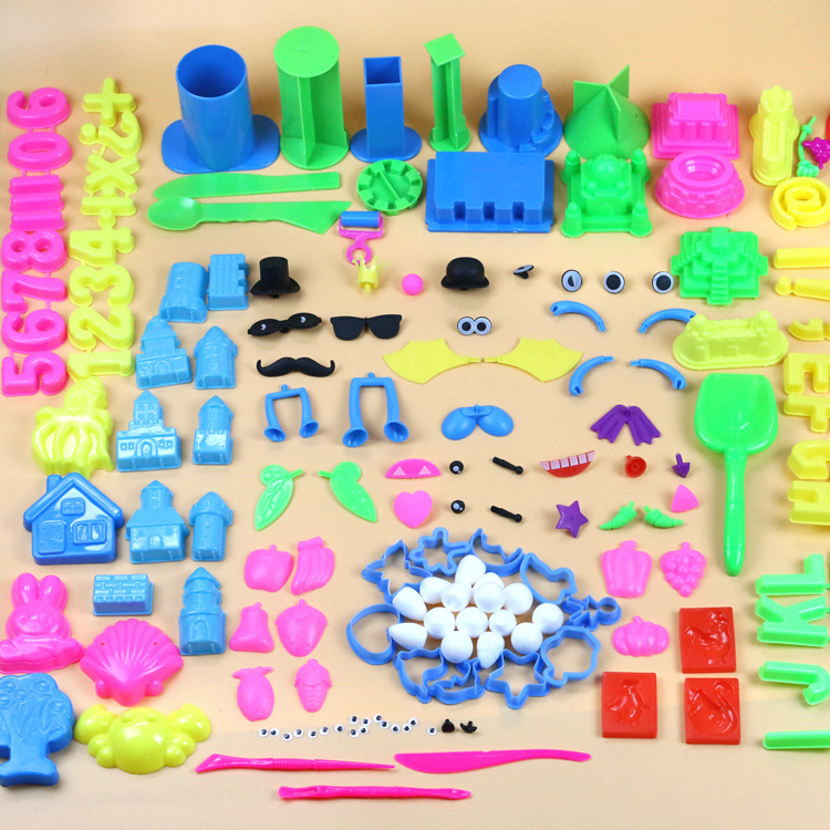 Factory Direct Selling Toy Sand Plastic Mold Plasticine Tool Ultra-Light Clay Space Colored Clay Children's Toy