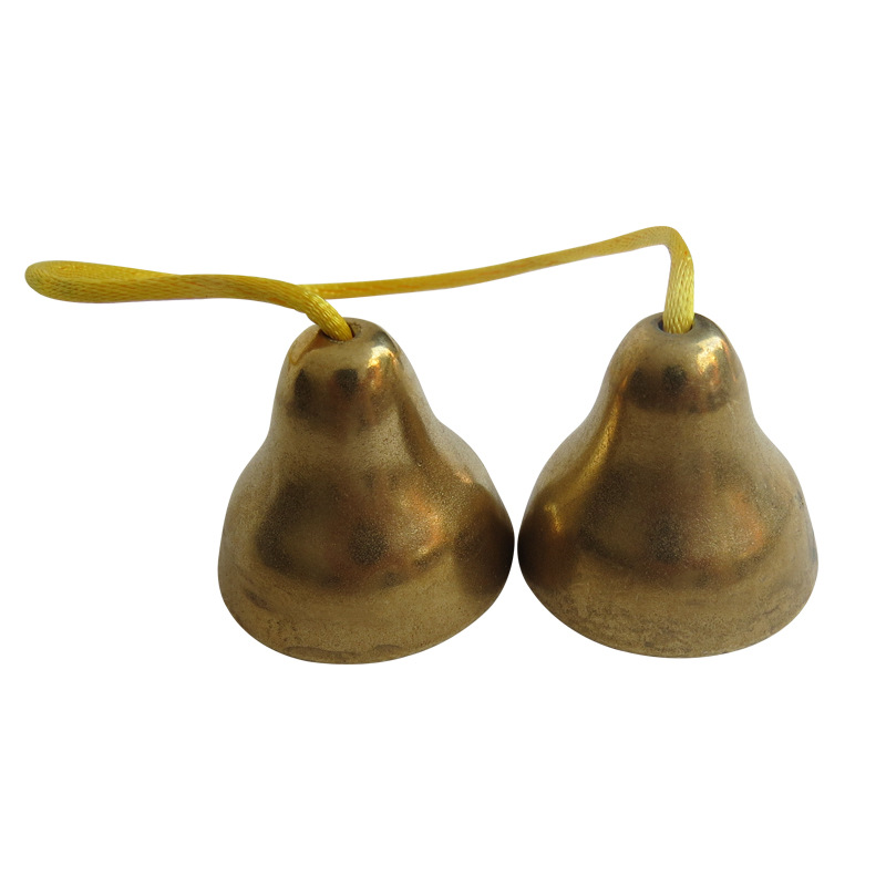 专业加厚小号铃铛碰钟撞钟幼儿园儿童学生音乐课打击乐器 铜碰钟