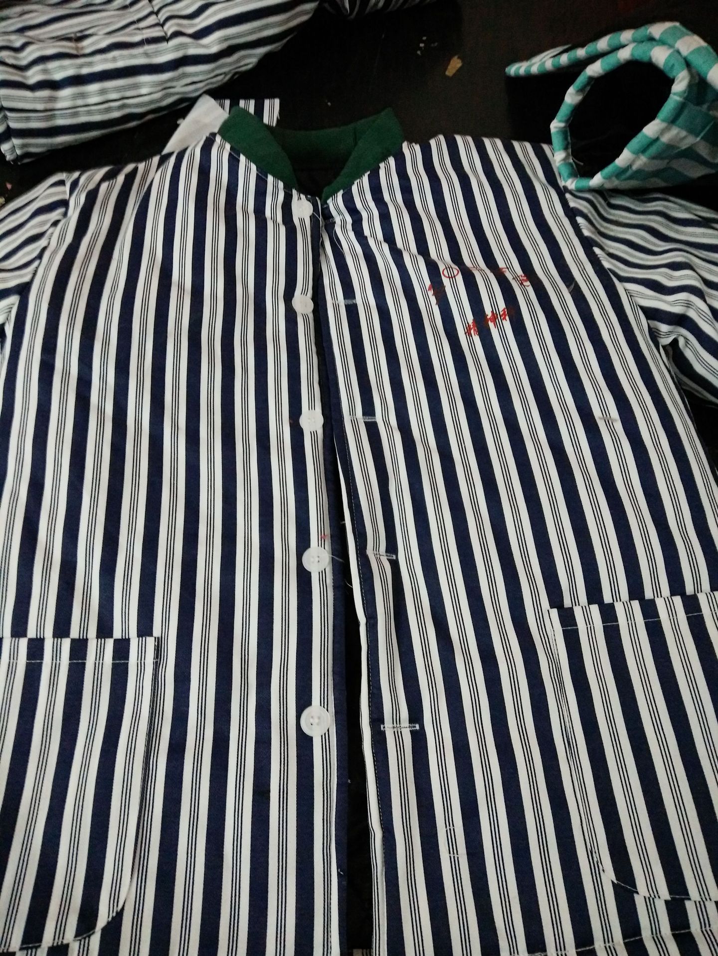 条纹病号服棉袄蓝白条加厚保暖病人服长袖男患者服女睡衣棉衣医院