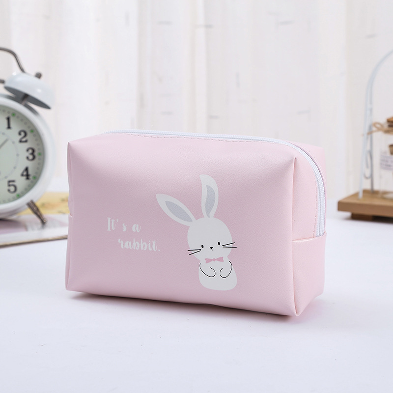 Factory Direct Sales Cartoon Cute Bear Cosmetic Bag Ins Style Outdoor Travel Portable Cosmetic Storage Bag