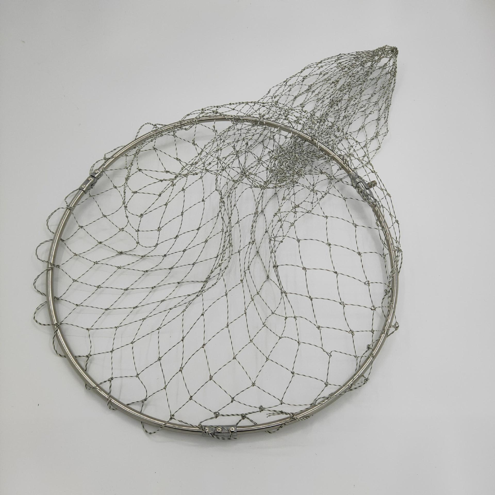 供应铝合金抄网头 速干密眼渔具网头 纳米涂胶钓鱼竞技网兜批发