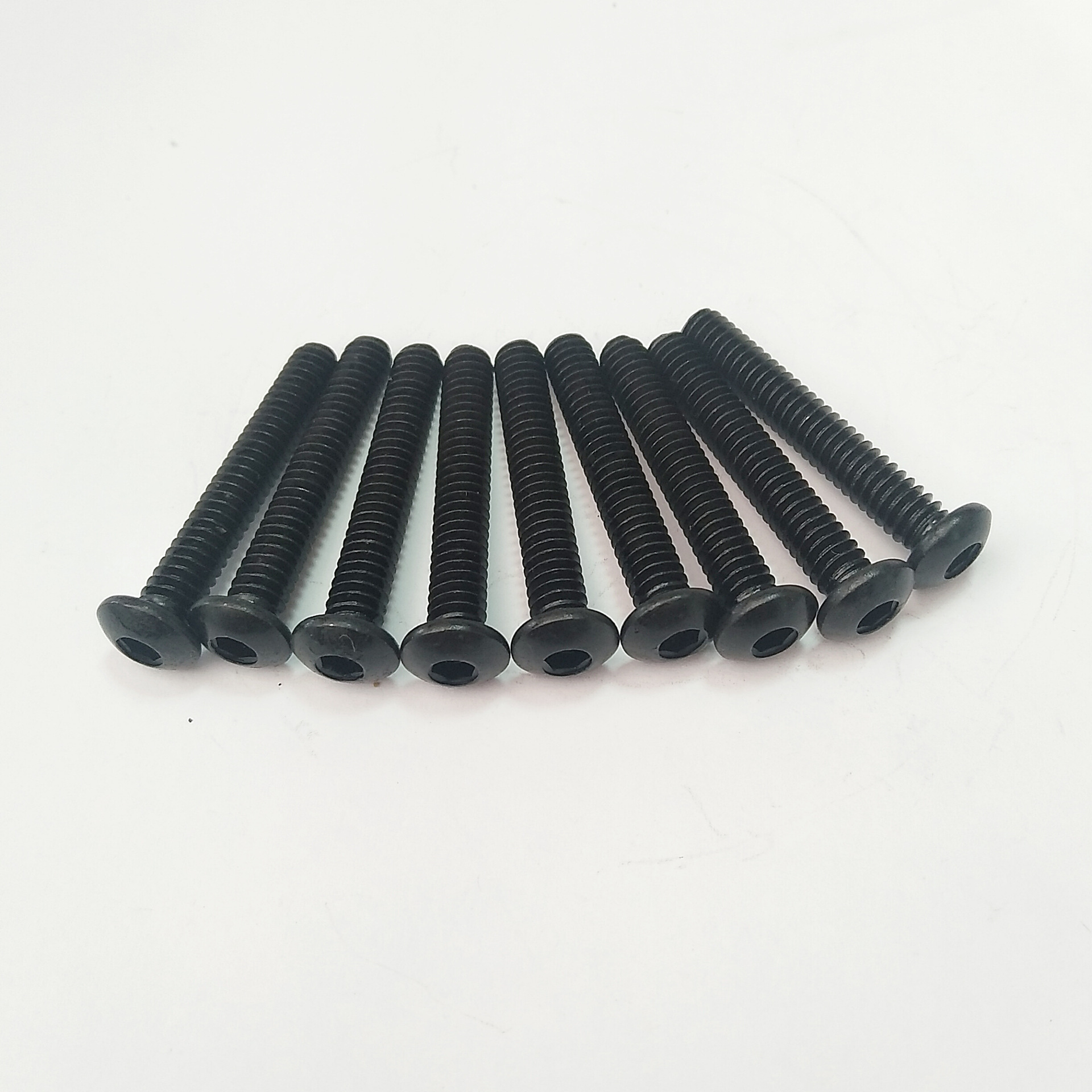 厂家生产 伞头内六角英制螺丝 黑色半圆头内六角螺钉 免费拿样