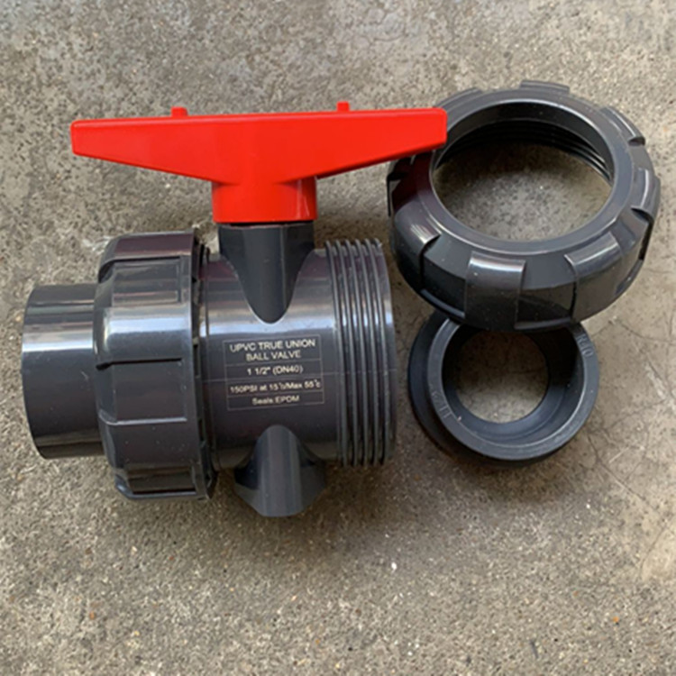 pvc upvc双活接球阀pvc双油任球阀双由令球阀pvc活接阀门昊杉三佑