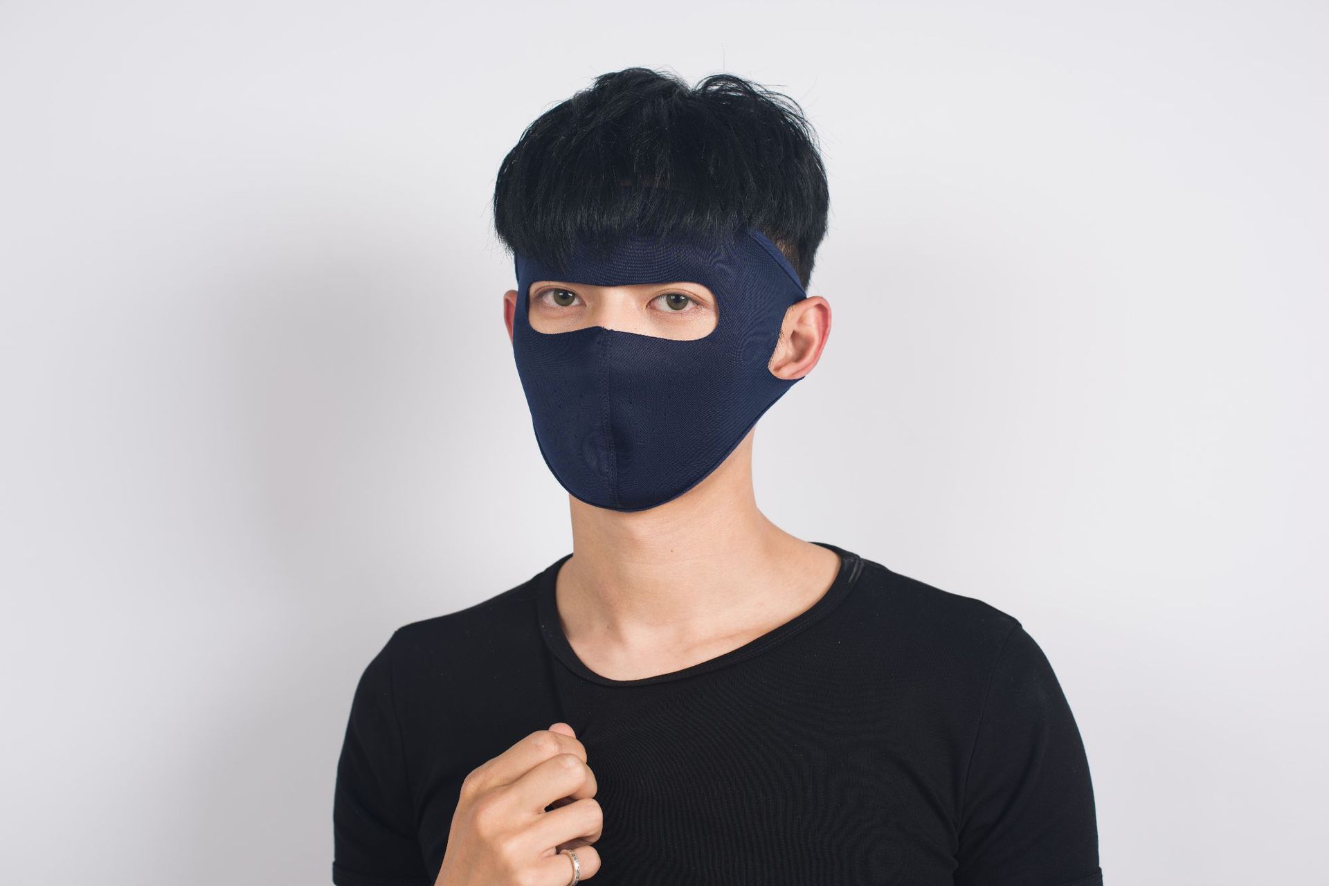 夏季女面膜口罩全脸冰丝棉薄透气面罩蒙面口罩遮阳骑行车防晒口罩