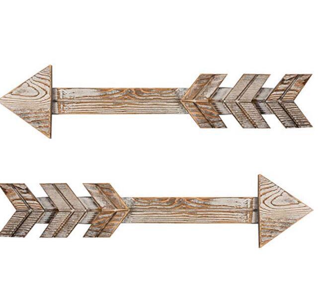 美式复古怀旧墙壁装饰 木质箭头指示牌酒吧咖啡餐厅墙壁装饰