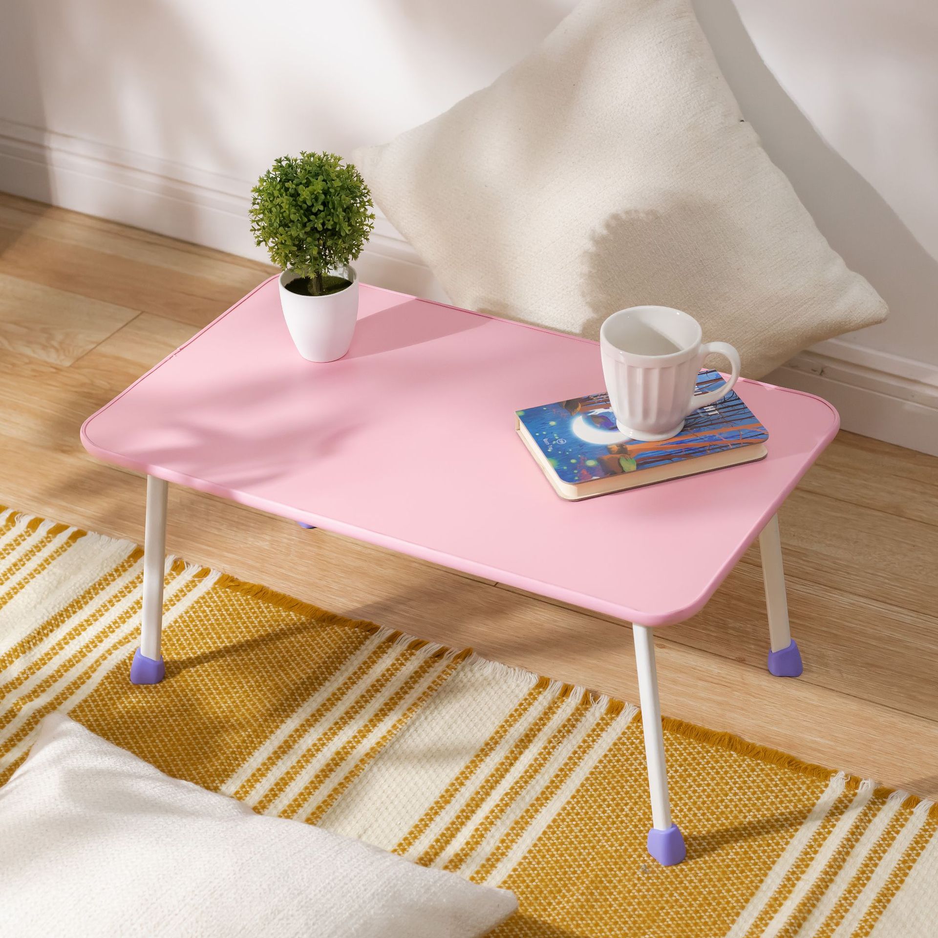 学贝xuebei一件代发简易折叠电脑桌懒人床上书桌纯色折叠桌