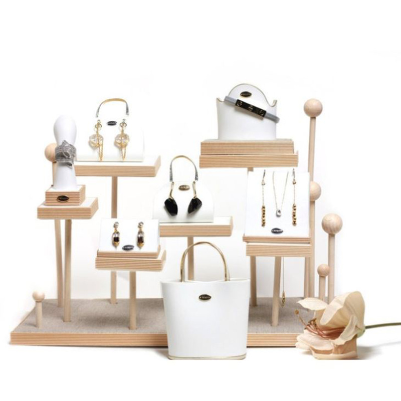 木制项链架 珠宝展台 商铺展示架 物品摆设陈列创意架 包包展示架