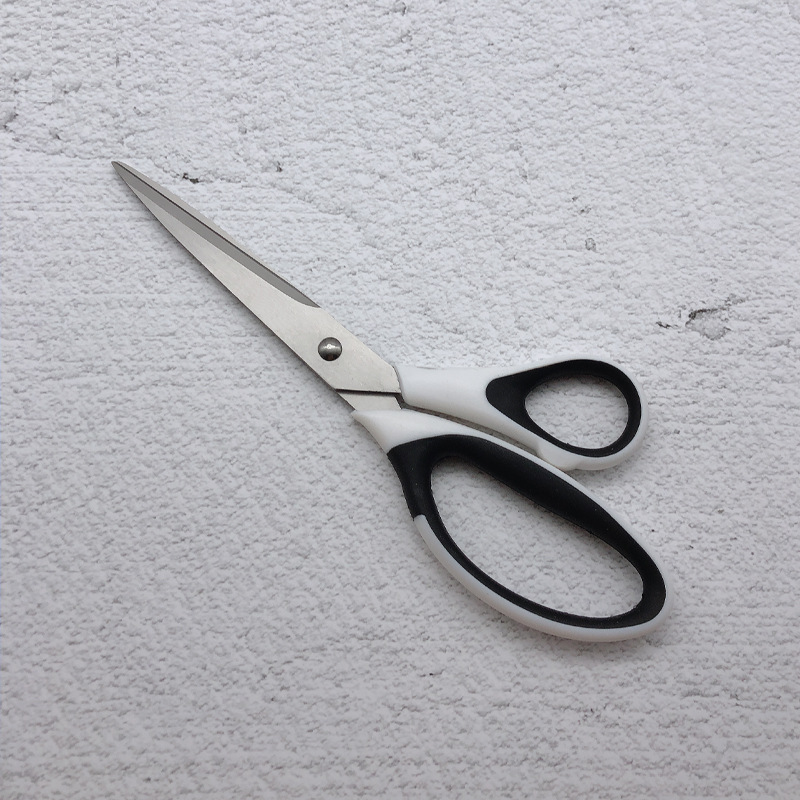 5寸办公用剪刀 裁缝布剪服装剪 不锈钢裁布剪 橡塑柄