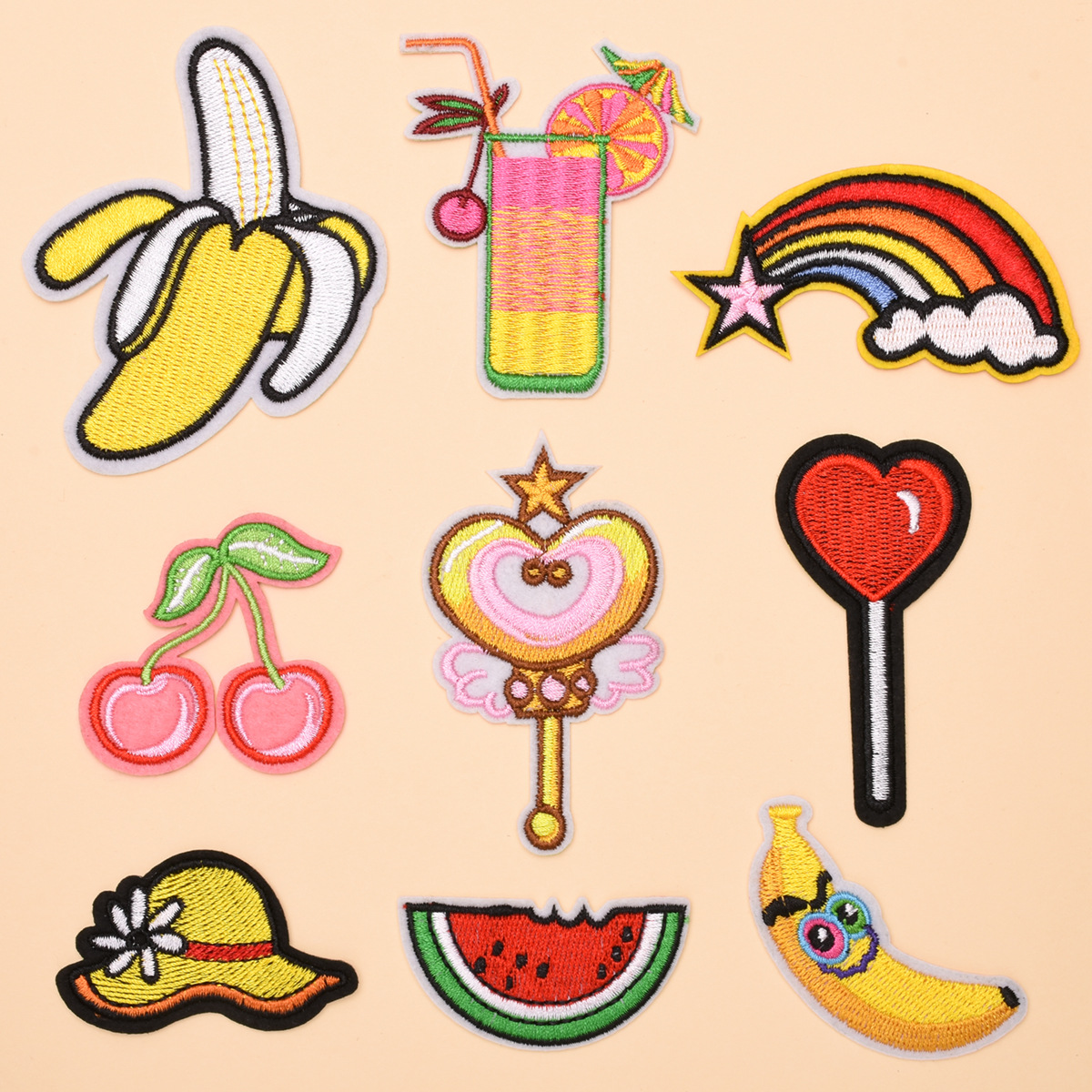 布贴补丁贴儿童衣服装饰刺绣可爱卡通熨烫牛仔裤子修补贴补洞