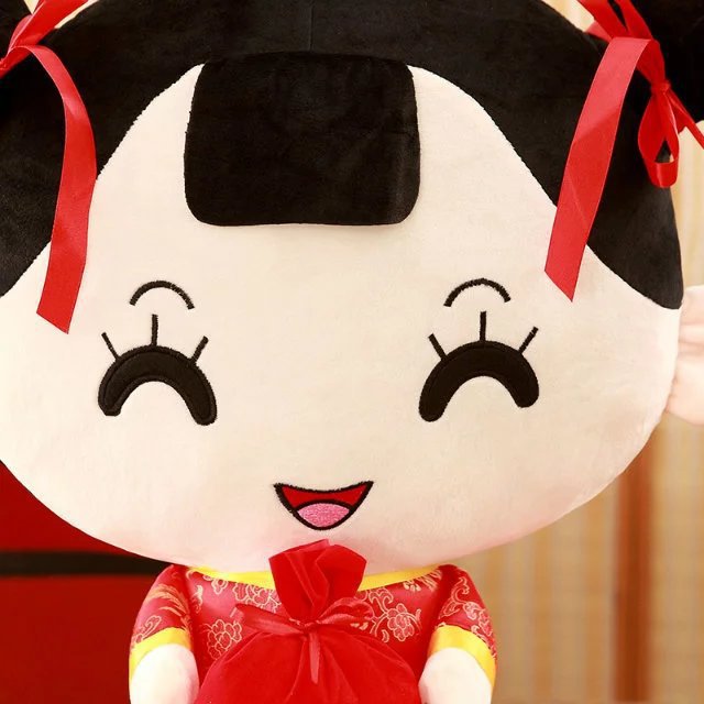 毛绒玩具婚庆娃娃压床一对情侣抱枕公仔玩偶结婚新婚礼物婚房喜娃