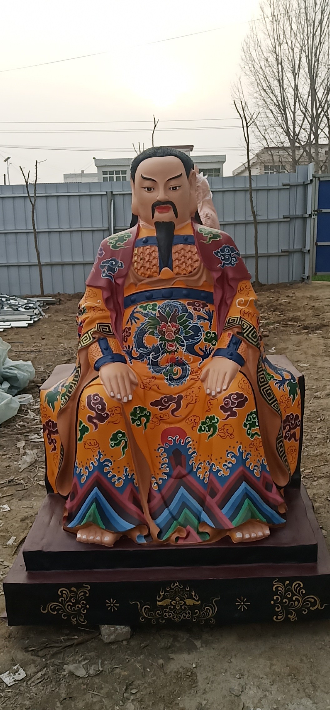 树脂·铜塑木雕真武大帝神像彩绘贴金祖师爷神像河南佛像厂