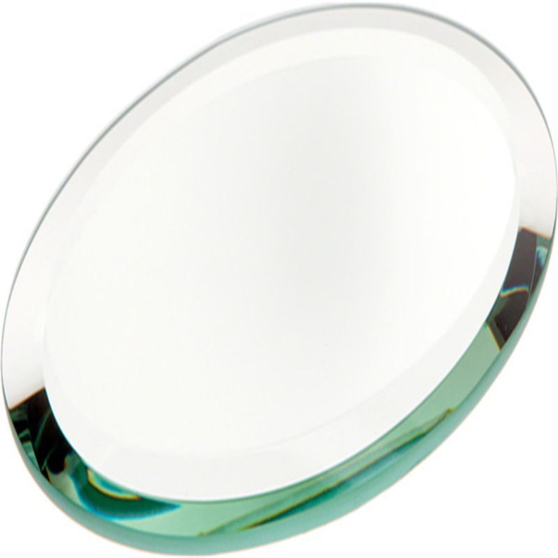 青岛制镜工厂定制加工银镜玻璃切割精磨直边椭圆形斜边异形斜边等