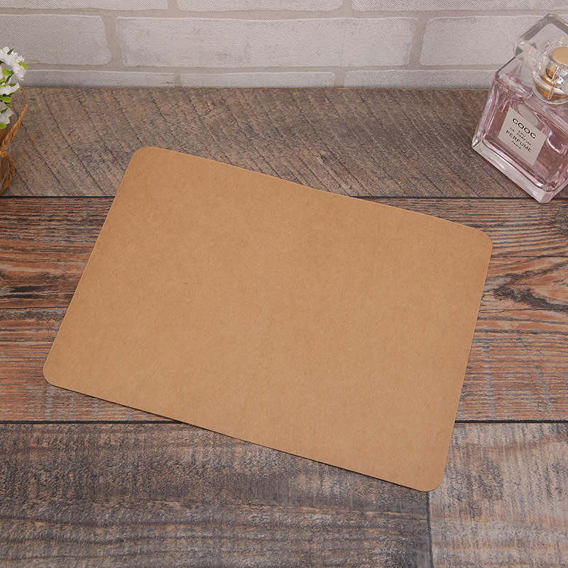 生日礼物留言卡韩国创意单色圆角牛皮纸卡片空白卡片英语单词卡片