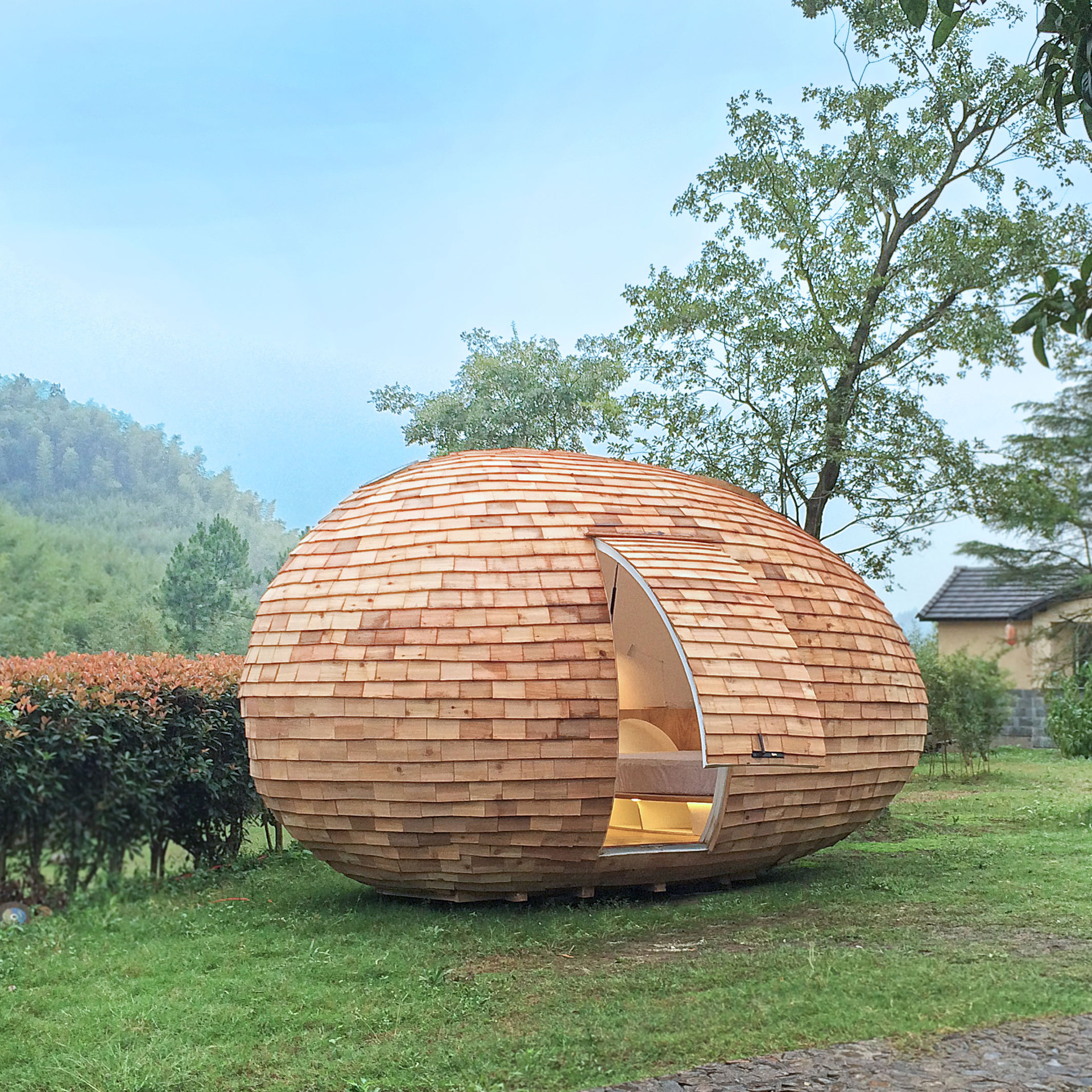 悠然木社 木结构微建筑 异形度假木屋 蛋形屋设计建造15~20㎡