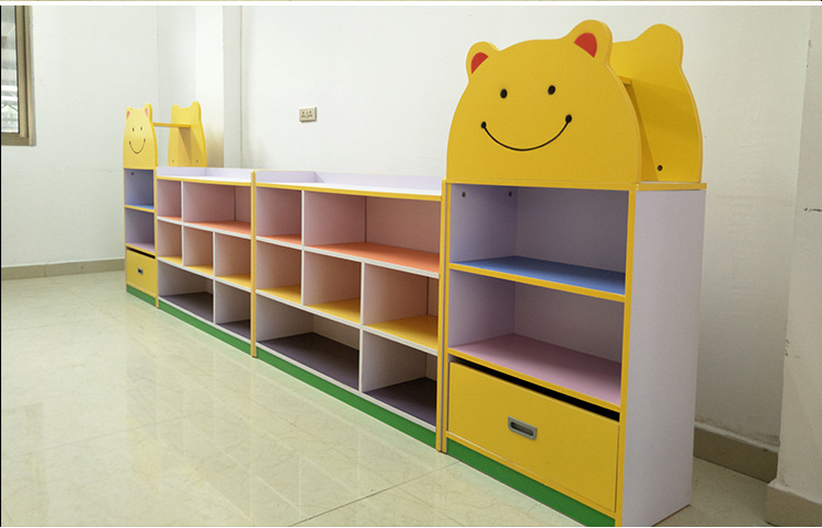 幼儿园玩具柜卡通实木组合柜区域柜储物柜子收纳教具柜书架区角柜