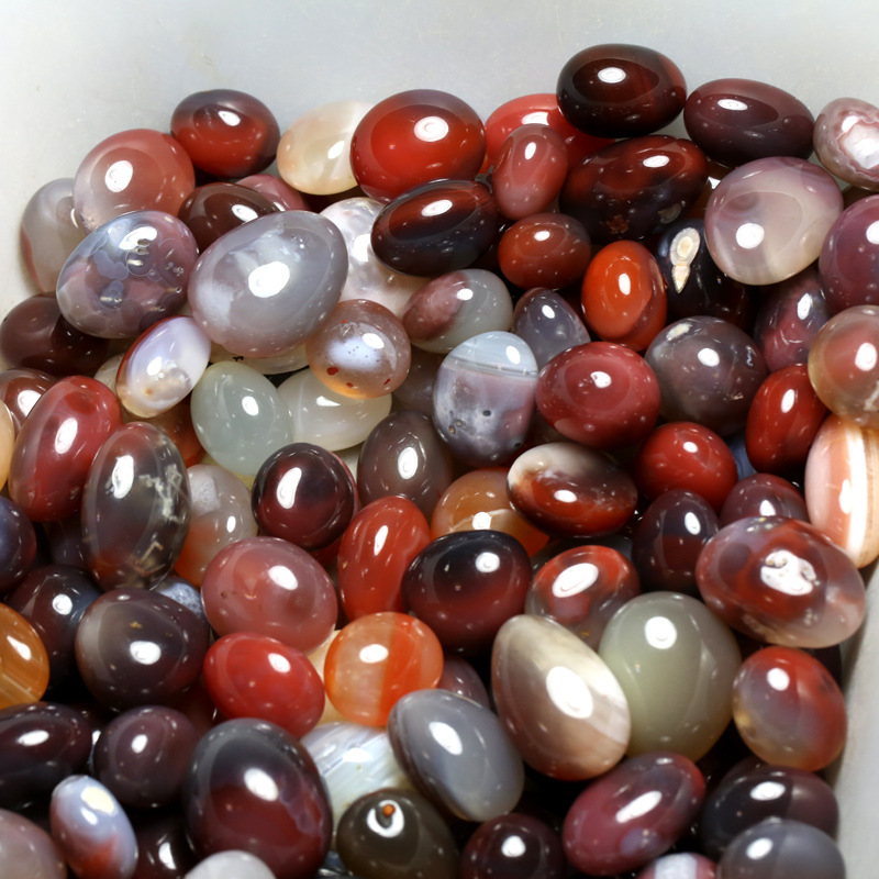 约20~30毫米100克天然非红玛瑙裸石 非洲红玛瑙佛教风水石鱼缸石