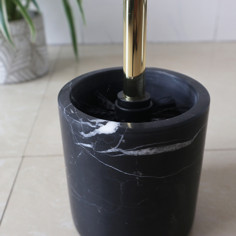 大理石马桶刷黑色洗厕所刷子家用卫生间清洁套装座厕坐便马桶刷