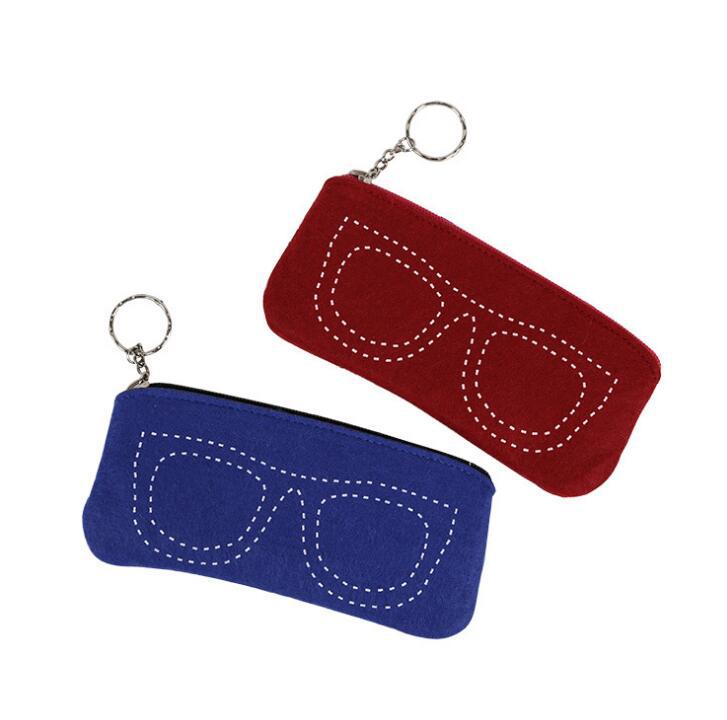 新款创意简约眼镜袋近视眼镜保护套太阳镜眼镜收纳包礼品定制logo