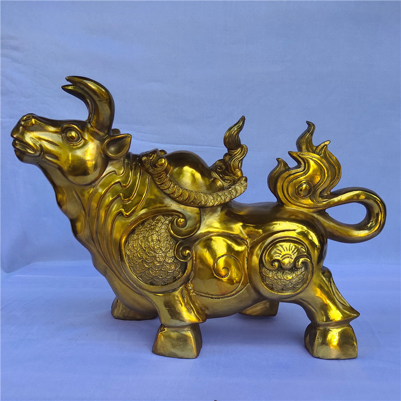 黄铜牛 黄铜牛摆件黄铜牛-阿里巴巴