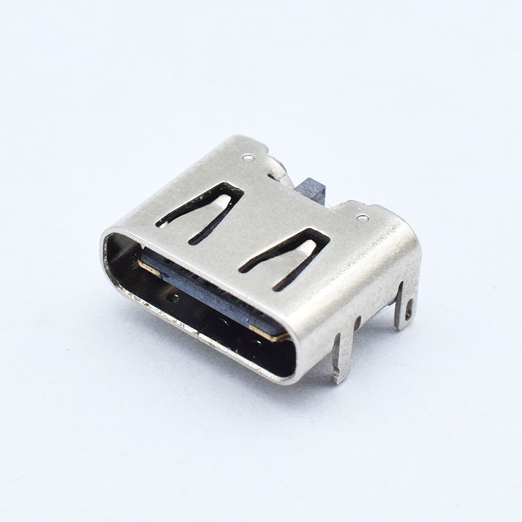 厂家直销type-c6pin接口 移动电源充电插座 pd快速充电type-c母座-搜