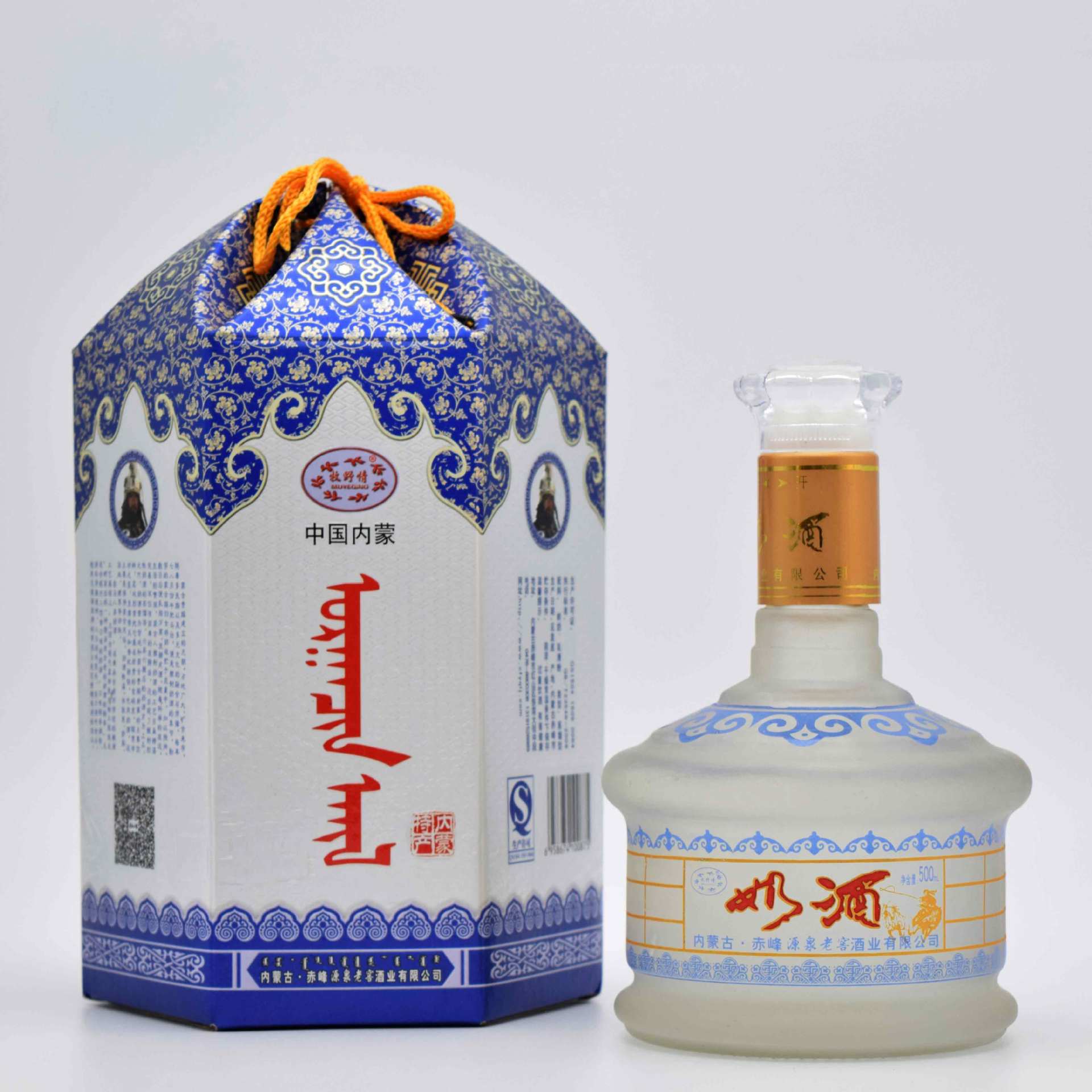 马奶酒内蒙古酒奶酒纯鲜奶酒42度500ml蒸馏发酵型酒蒙古包礼盒6瓶
