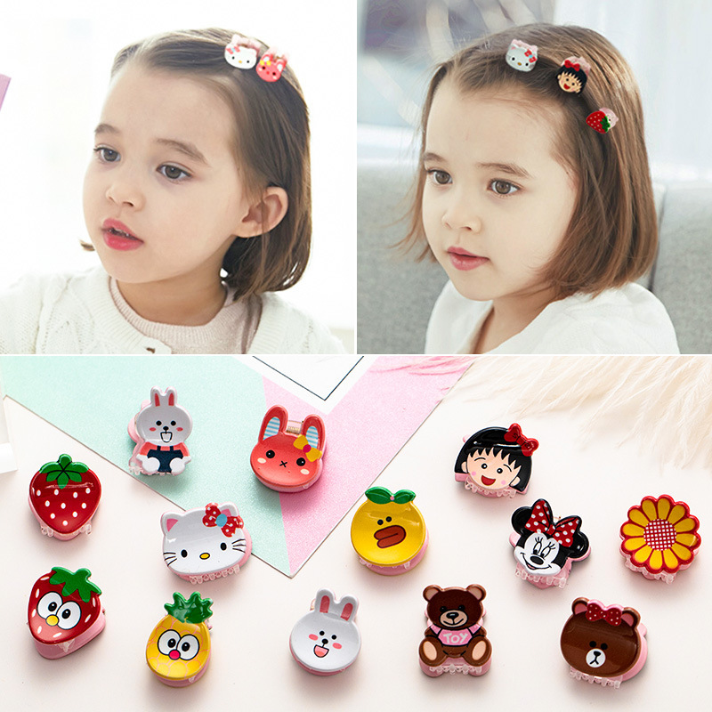 女童头饰发夹小抓夹卡通水果小清新公主发卡宝宝小夹子刘海碎发夹