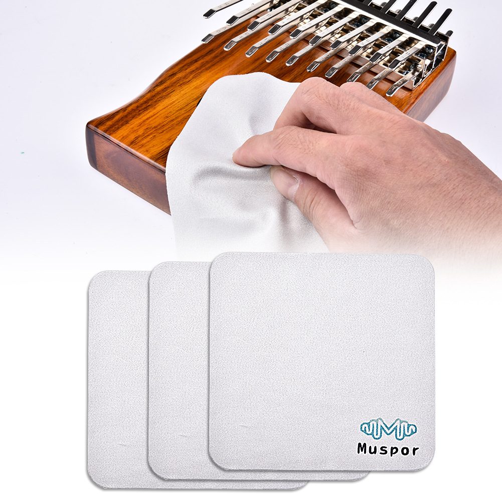 muspor 6x6英寸 乐器清洁布擦琴布抹布吉他 -麂皮绒15*15cm