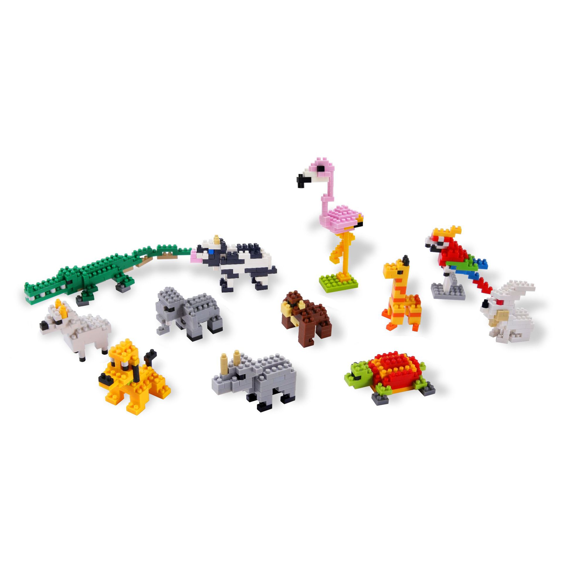 新款动物微积木玩具 儿童小颗粒钻石积木启蒙早教玩具