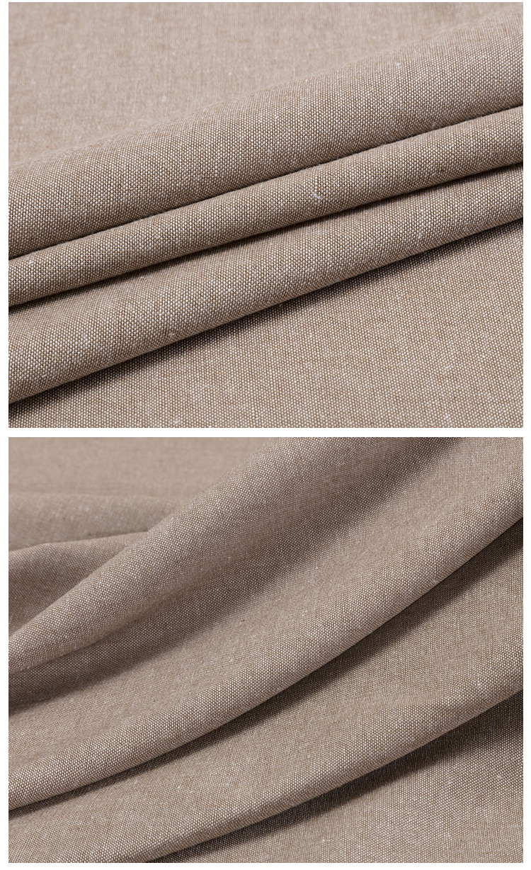 现货供应 梭织麻棉涤混纺牛津纺面料 男女服装衬衫外套裤子布料