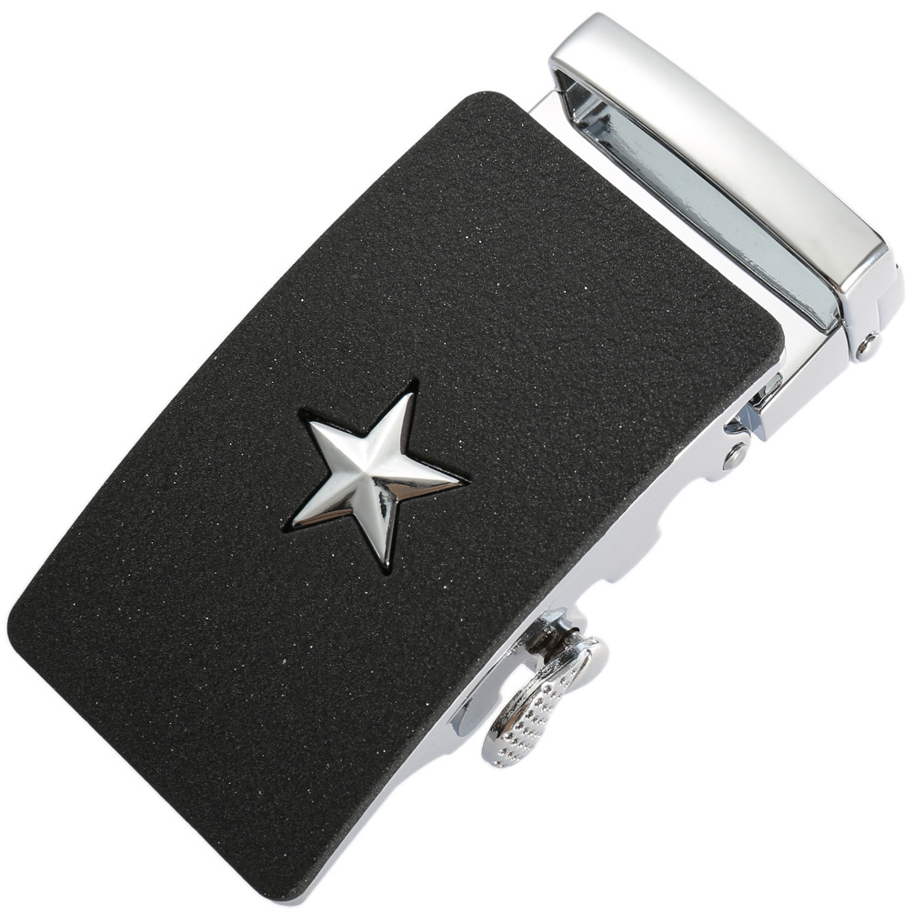 现货批发八一自动扣 卡槽皮带扣 星型自动扣皮带头 腰带扣c0843