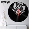 originality Vinyl Wall clock Vinyl Pug Retro Clock Living room decor LED quartz Wall clocks and watches originality Vinyl Wall clock Vinyl Pug Retro Clock Living room decor LED quartz Wall clocks and watches