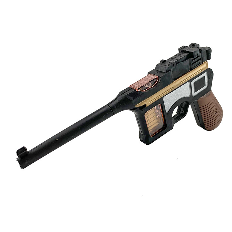 毛瑟电动枪仿真怀旧驳壳枪复古电子手枪传统儿童玩具舞台道具批发