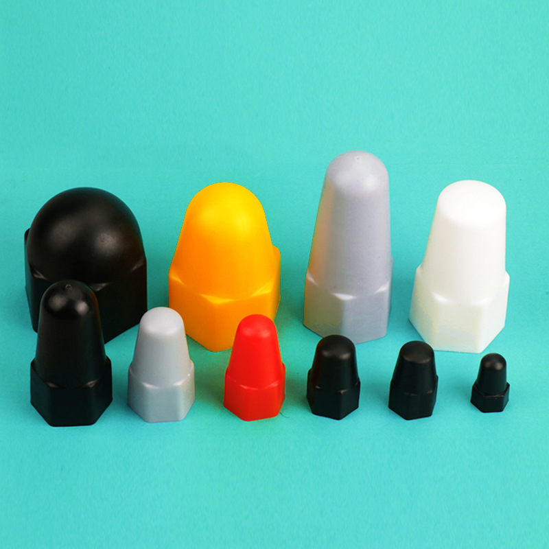 塑料pe盖扣六角外圆盖扣防尘帽塑料螺丝螺母盖帽加高保护帽m5-m49